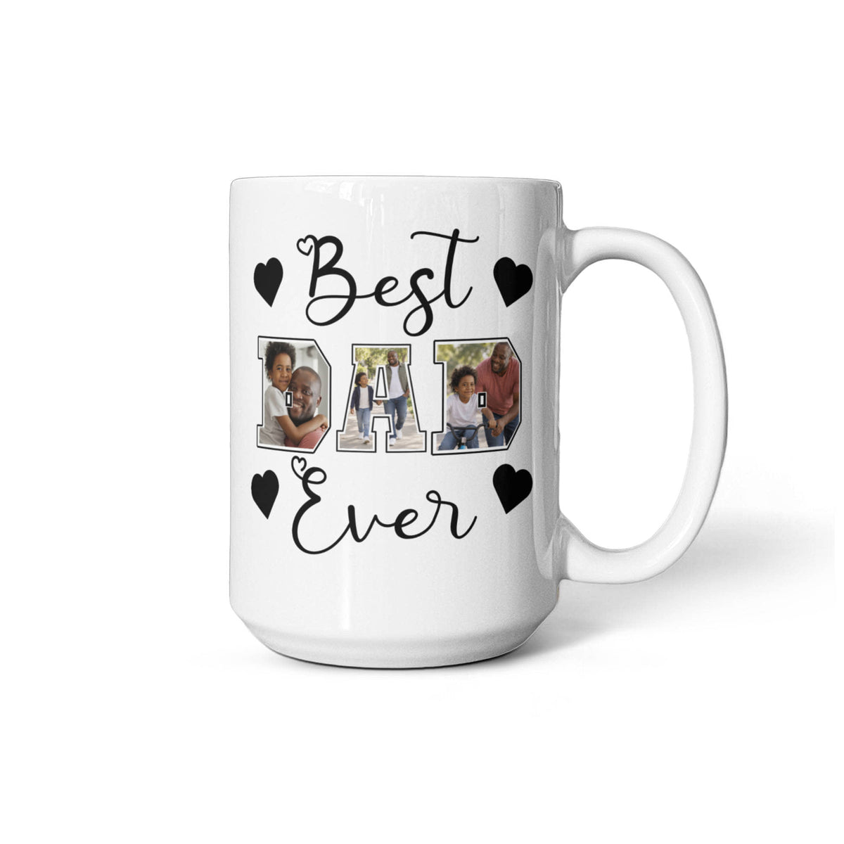 Personalized DAD Photo Collage Mug