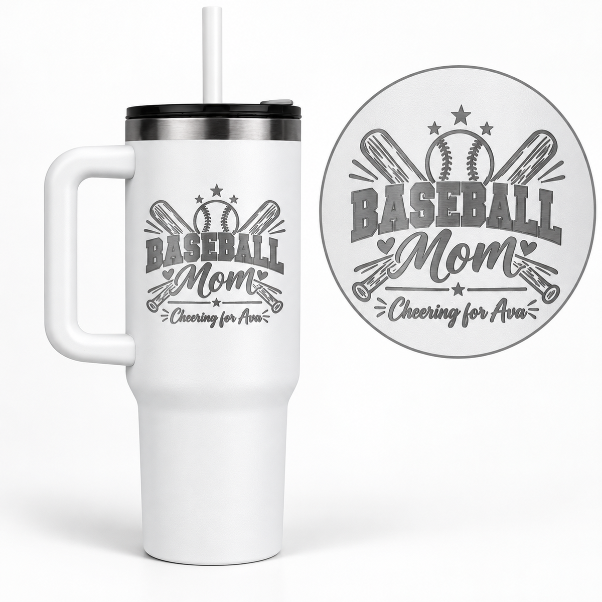 Baseball Mom – Personalized 40oz Tumbler