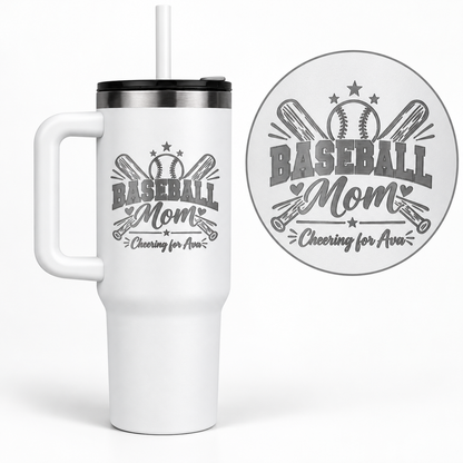 Baseball Mom – Personalized 40oz Tumbler