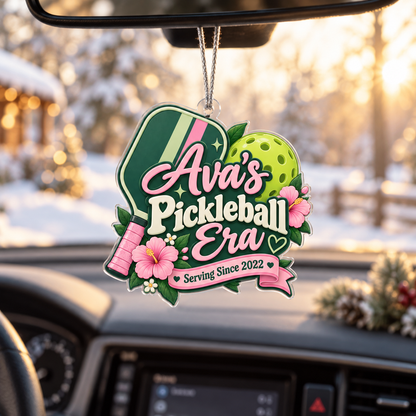 Personalized Pickleball Era Ornament – Custom Name & Date Pickleball Christmas Ornament