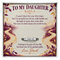 The Steps We Took Together – Personalized Daughter Ring From Stepdad