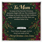 To Mom Christmas Engraved Ring – Personalized Gift From Daughter or Son