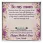 To My Mom Mother's Day Engraved Ring – Personalized Gift From Daughter or Son