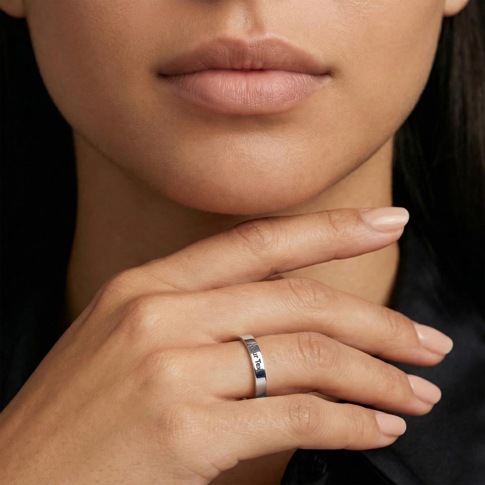 To My Daughter Engraved Ring – Personalized Gift From Dad