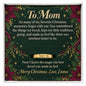 To Mom Christmas Engraved Ring – Personalized Gift From Daughter or Son