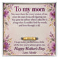 To My Mom Mother's Day Engraved Ring – Personalized Gift From Daughter or Son
