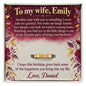 To My Wife Birthday Engraved Ring – Personalized Gift From Husband