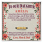 Our Little Girl to Someone We'd Choose as a Friend – Personalized Daughter Ring From Mom & Dad