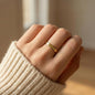 To Mom Christmas Engraved Ring – Personalized Gift From Daughter or Son