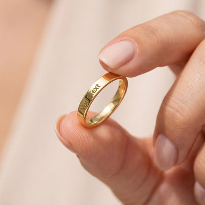 To My Daughter Engraved Ring – Personalized Gift From Dad