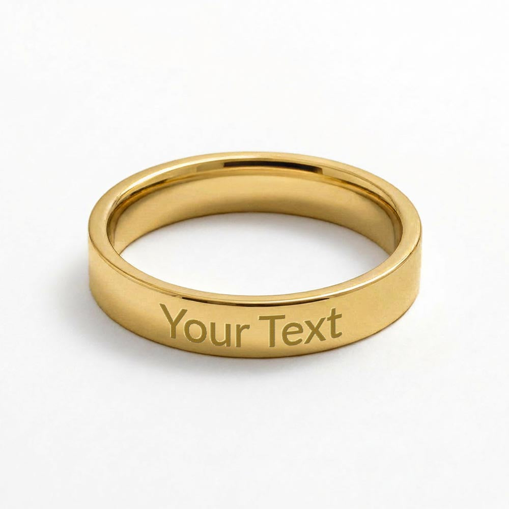 To My Daughter Engraved Ring – Personalized Gift From Dad