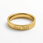 To Mom Christmas Engraved Ring – Personalized Gift From Daughter or Son