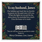 To My Husband Christmas Engraved Ring – Personalized Gift From Wife