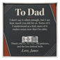 To Dad Engraved Men's Ring – Personalized Gift From Daughter or Son