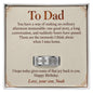 To Dad Birthday Engraved Men's Ring – Personalized Gift From Son