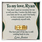 To My Love Engraved Men's Ring – Personalized Romantic Gift for Him