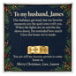To My Husband Christmas Engraved Ring – Personalized Gift From Wife