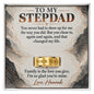 To My Stepdad Engraved Men's Ring – Personalized Gift From Stepdaughter or Stepson