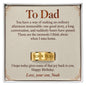 To Dad Birthday Engraved Men's Ring – Personalized Gift From Son