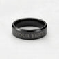 To My Husband Christmas Engraved Ring – Personalized Gift From Wife