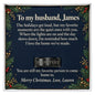 To My Husband Christmas Engraved Ring – Personalized Gift From Wife