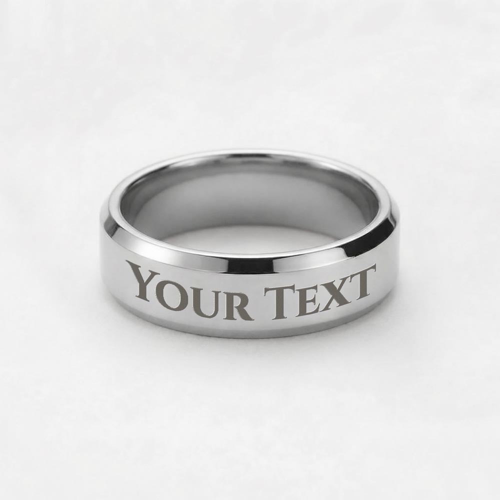 To My Love Engraved Men's Ring – Personalized Romantic Gift for Him