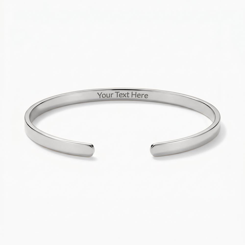 To My Son – Personalized Engraved Cuff Bracelet from Dad
