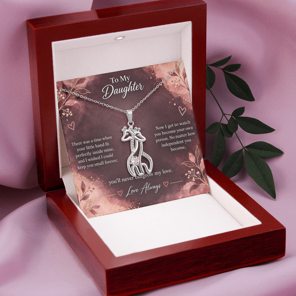 To My Daughter Giraffe Necklace – You'll Never Outgrow My Love