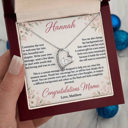 Congratulations Mama – Forever Love Custom Message Card
