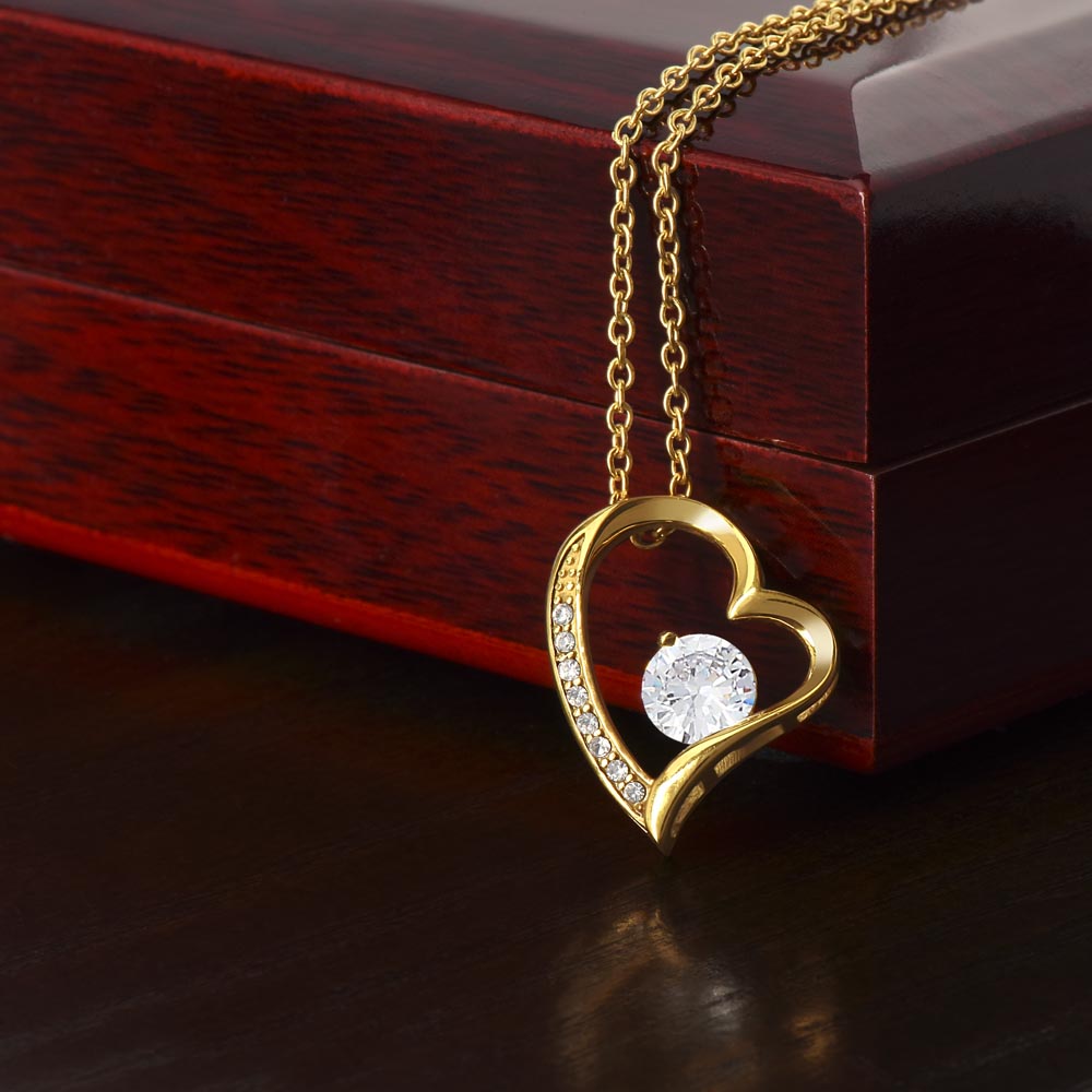 Proud of the Woman You Are Birthday Necklace for Her – Personalized Forever Love Heart