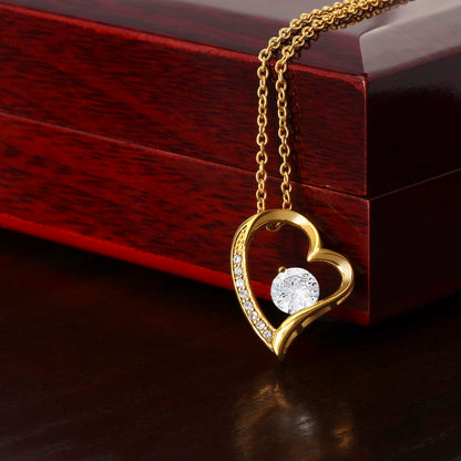 Proud of the Woman You Are Birthday Necklace for Her – Personalized Forever Love Heart