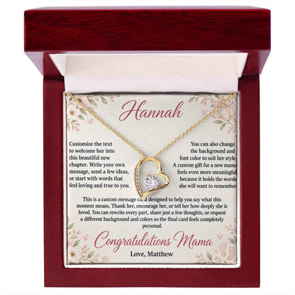 Congratulations Mama – Forever Love Custom Message Card