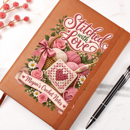 Personalized Crochet Journal — Stitched With Love Custom Crochet Notes Gift