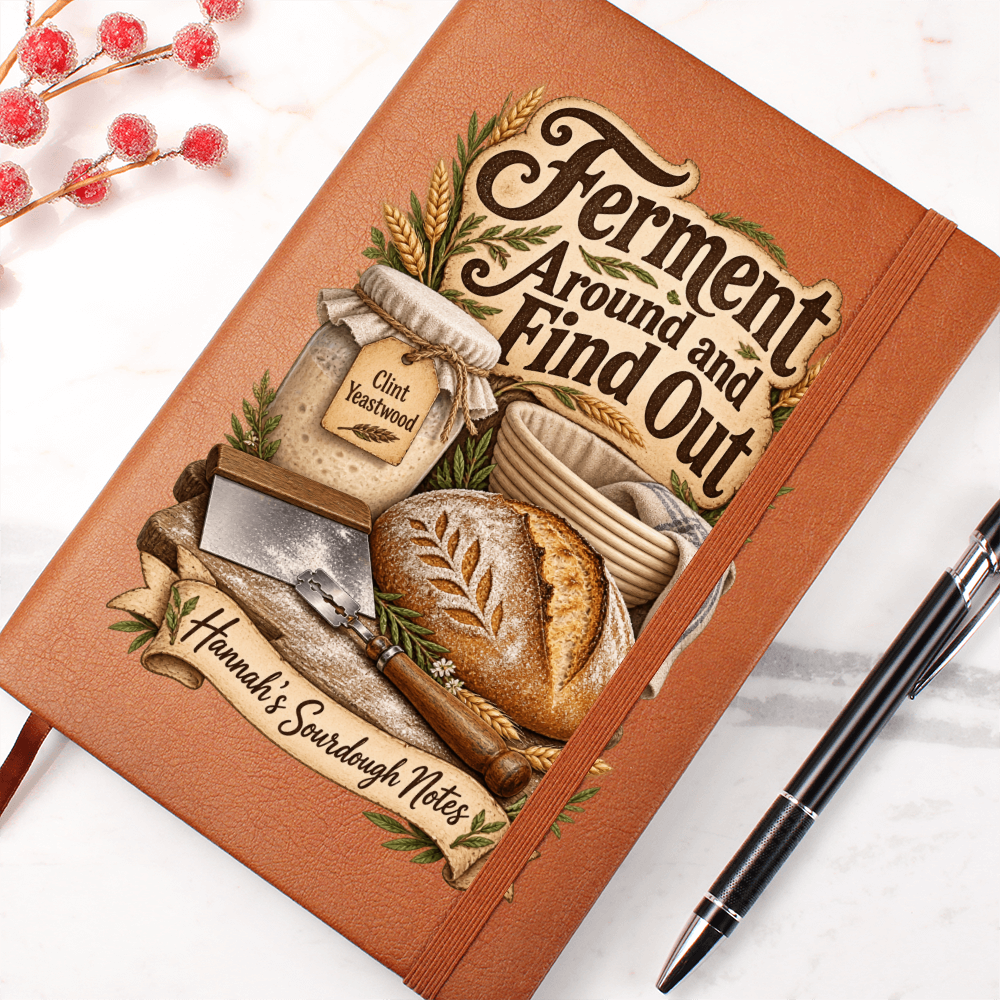 Personalized Sourdough Journal — Ferment Around and Find Out Custom Starter & Baker's Notes