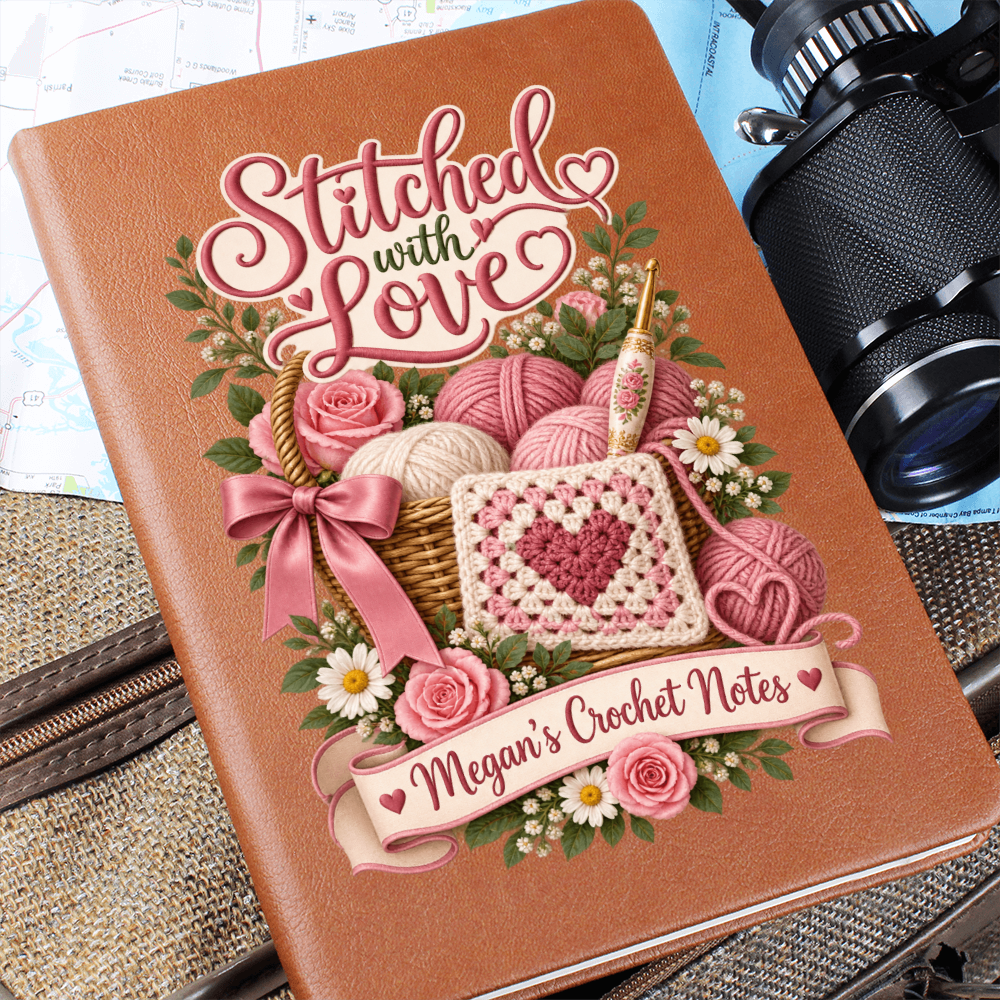 Personalized Crochet Journal — Stitched With Love Custom Crochet Notes Gift