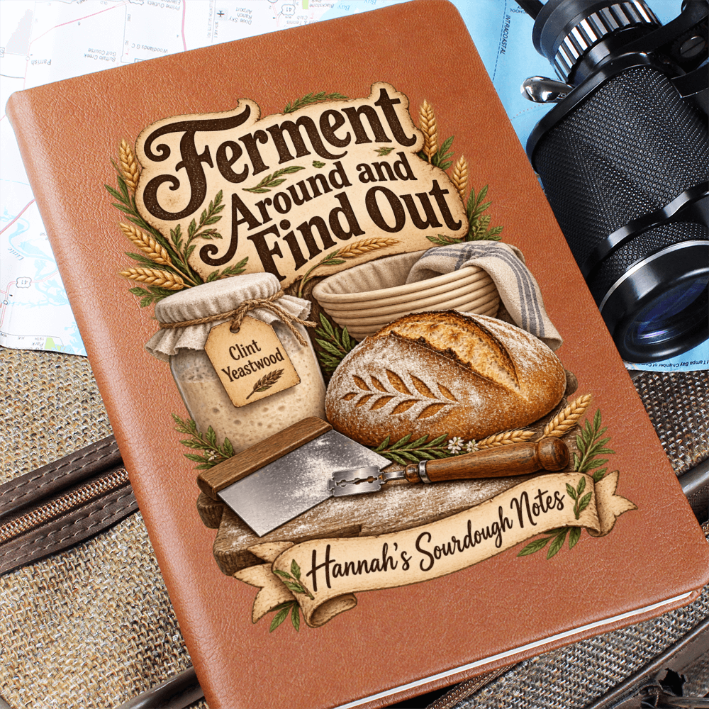 Personalized Sourdough Journal — Ferment Around and Find Out Custom Starter & Baker's Notes