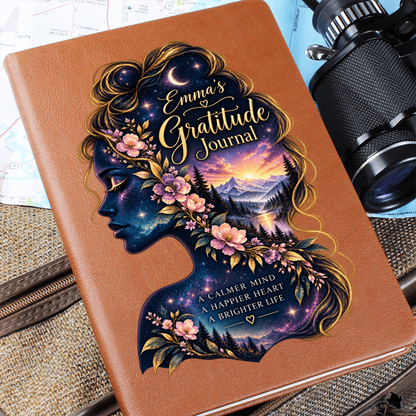 Personalized Gratitude Journal — Custom Name Reflection & Daily Gratitude Notebook