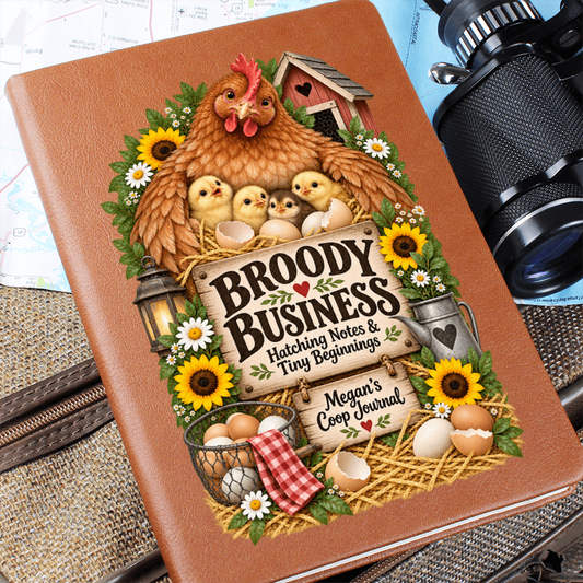 Personalized Chicken Hatching Journal — Broody Business Custom Coop Notes