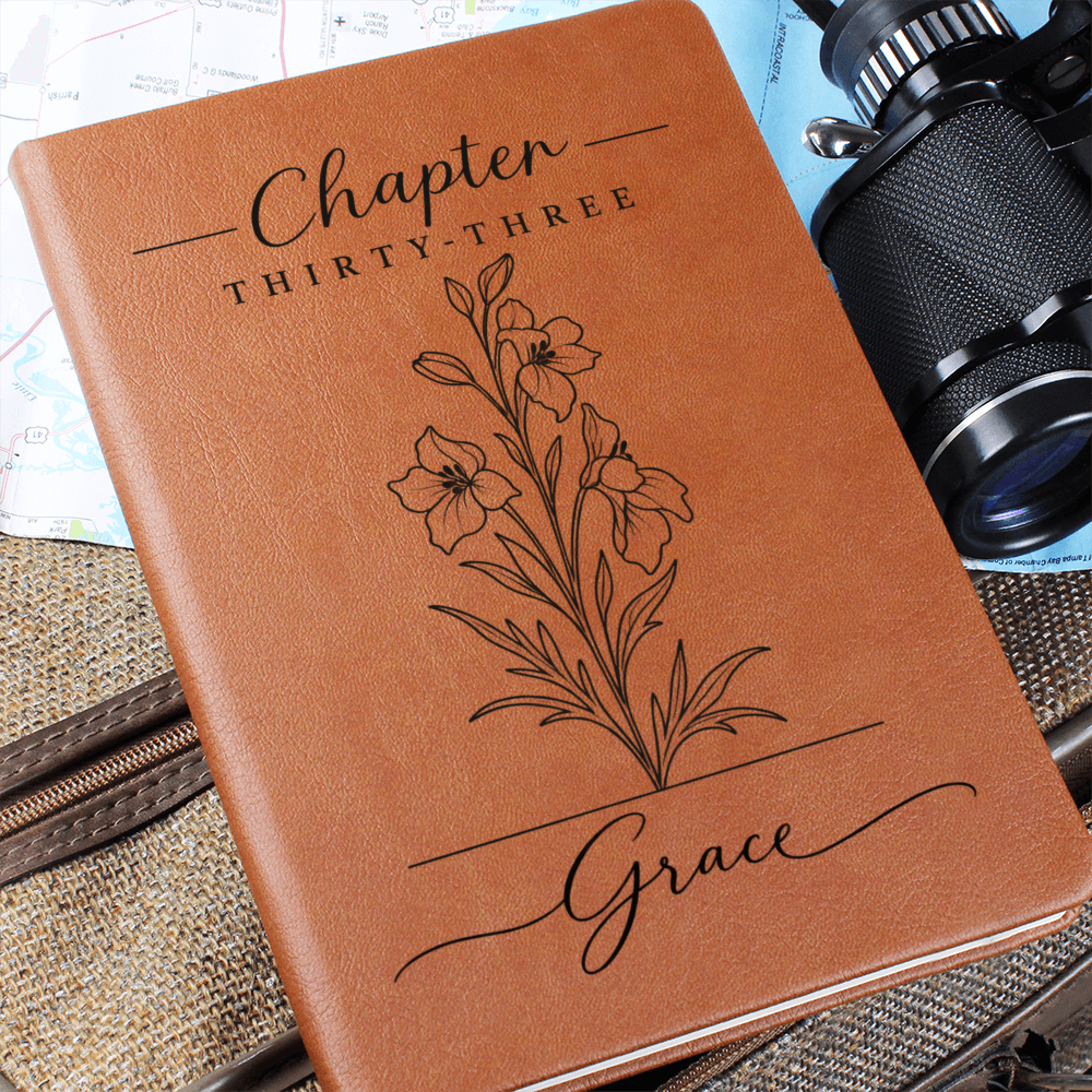 Your Next Chapter — Personalized Birth Month Flower Journal