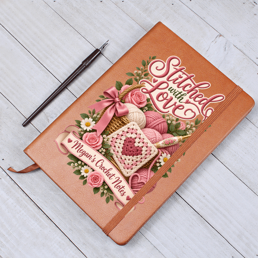 Personalized Crochet Journal — Stitched With Love Custom Crochet Notes Gift
