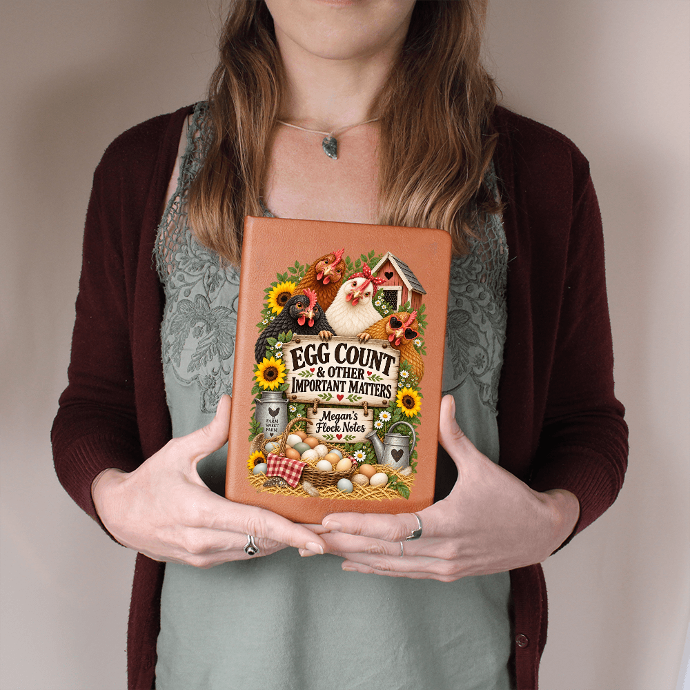 Personalized Chicken Journal — Egg Count & Other Important Matters Custom Flock Notes