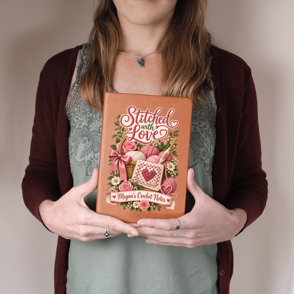 Personalized Crochet Journal — Stitched With Love Custom Crochet Notes Gift
