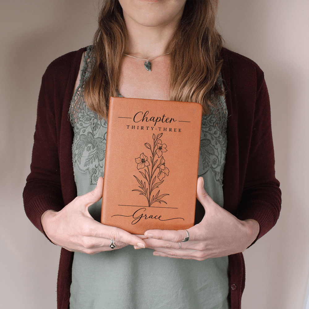 Your Next Chapter — Personalized Birth Month Flower Journal
