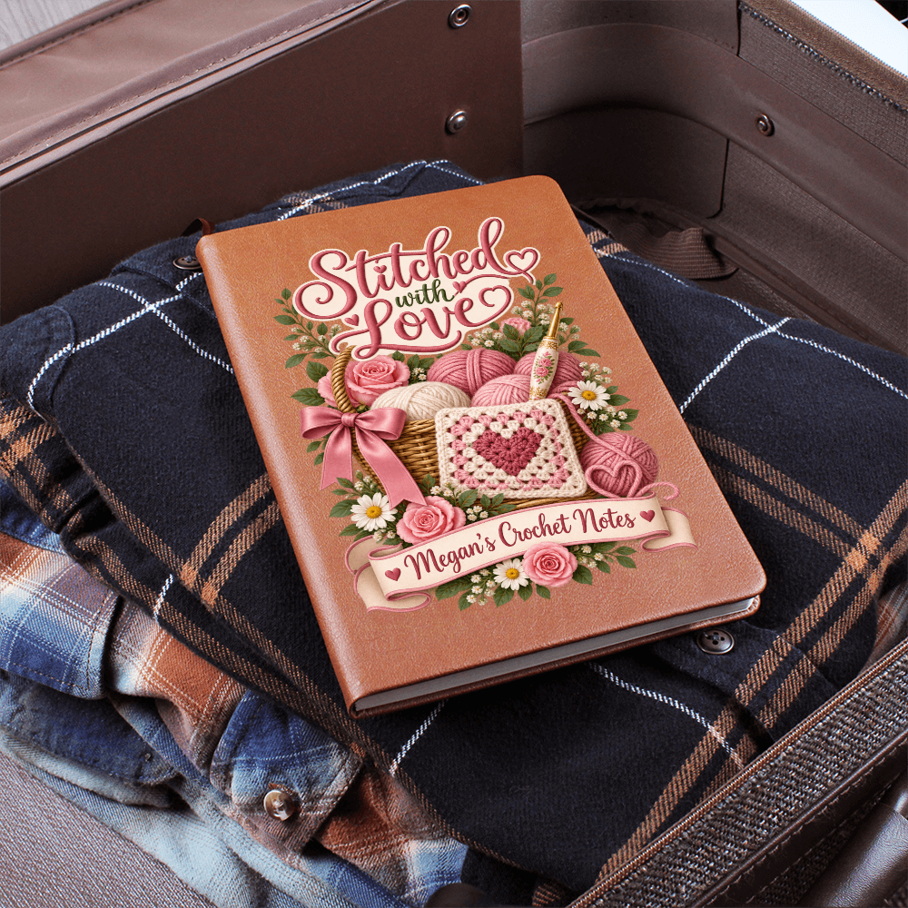 Personalized Crochet Journal — Stitched With Love Custom Crochet Notes Gift