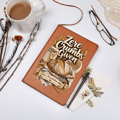 Personalized Sourdough Journal – Zero Crumbs Given Custom Name Gift for Bakers