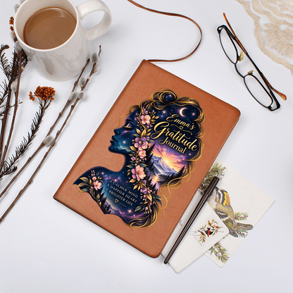 Personalized Gratitude Journal — Custom Name Reflection & Daily Gratitude Notebook