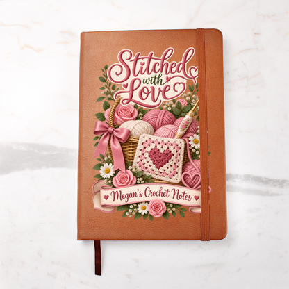 Personalized Crochet Journal — Stitched With Love Custom Crochet Notes Gift