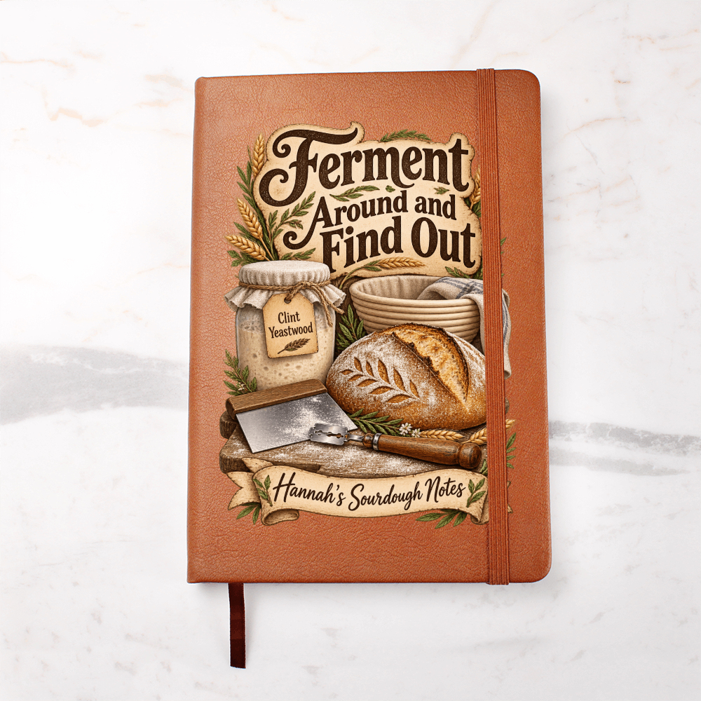 Personalized Sourdough Journal — Ferment Around and Find Out Custom Starter & Baker's Notes