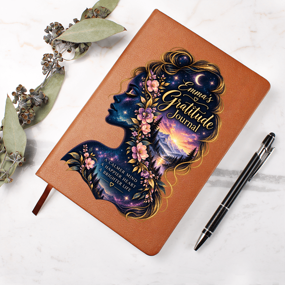 Personalized Gratitude Journal — Custom Name Reflection & Daily Gratitude Notebook