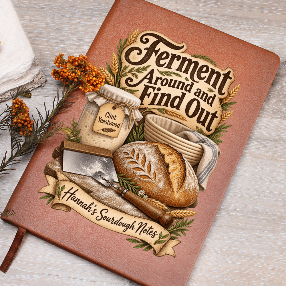 Personalized Sourdough Journal — Ferment Around and Find Out Custom Starter & Baker's Notes